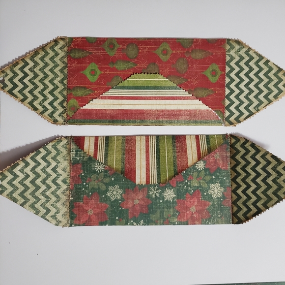 🎄 HAND CRAFTED collage Christmas envelope wallet card holder - Picture 5 of 8